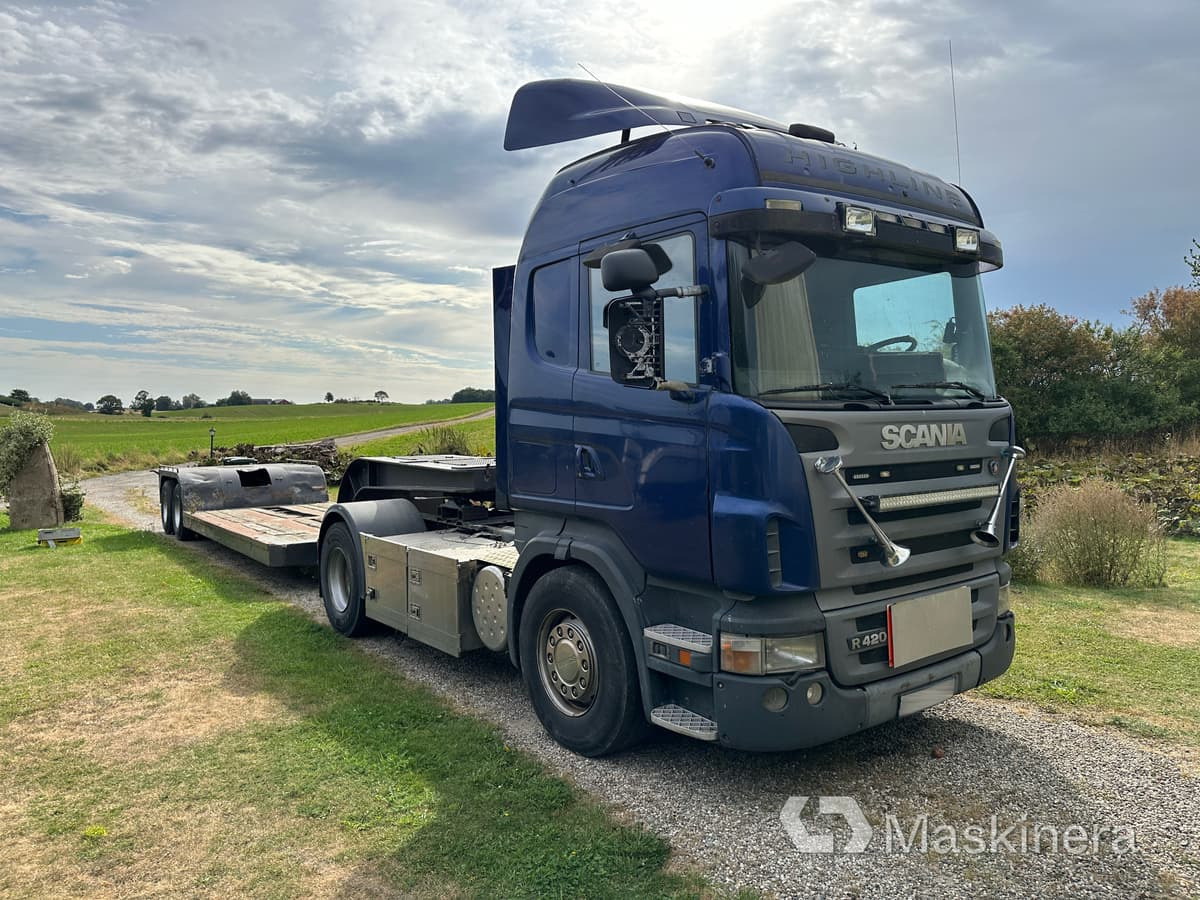 Scania R420 highline A-traktor Scania + 2 släp - Tractor unit, Low loader semi-trailer: picture 3 Scania R420 highline A-traktor Scania + 2 släp - Tractor unit, Low loader semi-trailer: picture 3