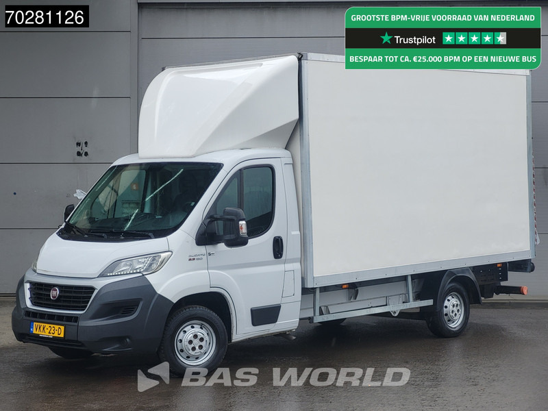 Fiat Ducato 130pk Euro6 Laadklep Bakwagen Zijdeur Airco Cruise Meubelbak Koffer 20m3 Airco Cruise control - Box van: picture 1 Fiat Ducato 130pk Euro6 Laadklep Bakwagen Zijdeur Airco Cruise Meubelbak Koffer 20m3 Airco Cruise control - Box van: picture 1