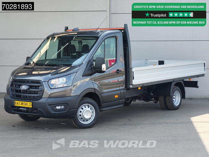 Ford Transit 170pk Open Laadbak Dubbellucht 3,5t Trekhaak Airco Cruise Camera Euro6 Pritsche Pickup Open Box Airco Trekhaak Cruise control - Flatbed van: picture 1 Ford Transit 170pk Open Laadbak Dubbellucht 3,5t Trekhaak Airco Cruise Camera Euro6 Pritsche Pickup Open Box Airco Trekhaak Cruise control - Flatbed van: picture 1
