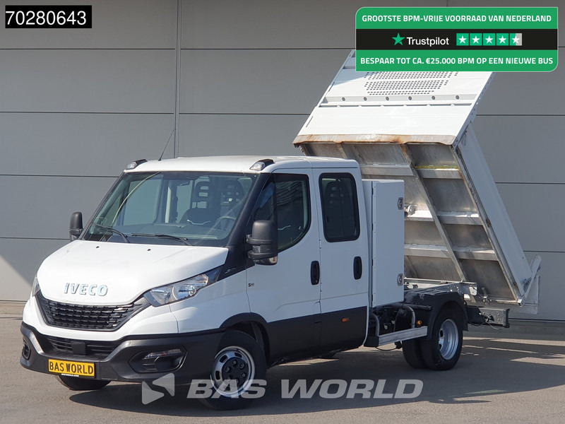 Tipper van Iveco Daily 35C14 Kipper met Kist Dubbel Cabine Dubbellucht 3,5t Trekhaak Airco Cruise Euro6 Tipper Benne Kieper 2m3 Airco Trekhaak Cruise c: picture 1