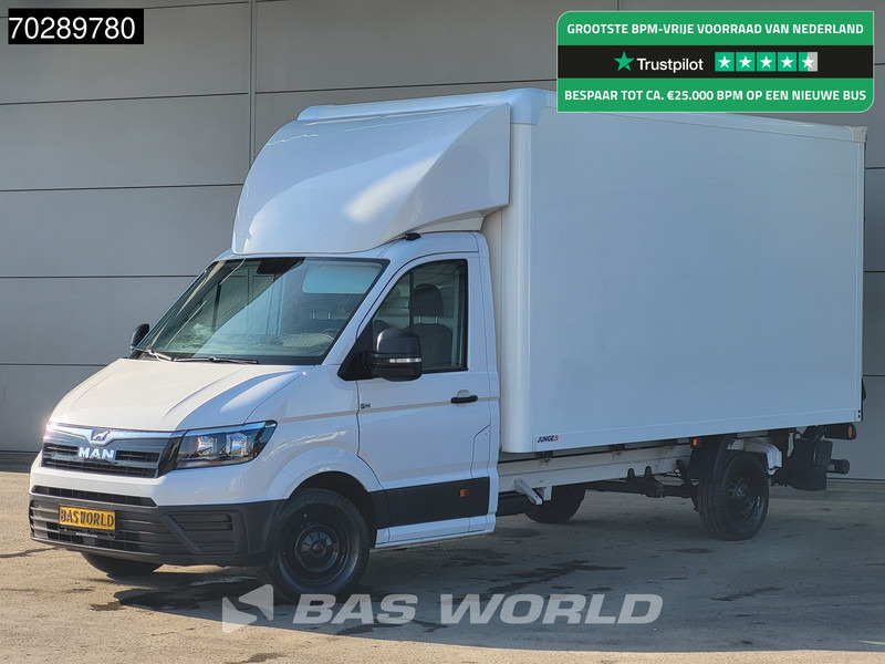 MAN TGE 3.140 Laadklep Automaat Bakwagen Airco Cruise Camera Euro6 Meubelbak Koffer 21m3 Airco - Box van: picture 1 MAN TGE 3.140 Laadklep Automaat Bakwagen Airco Cruise Camera Euro6 Meubelbak Koffer 21m3 Airco - Box van: picture 1