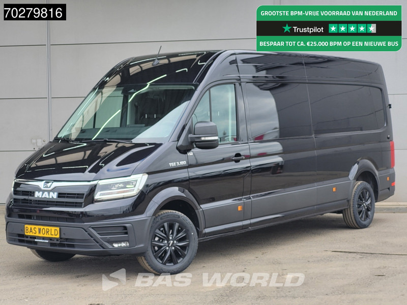 New Panel van MAN TGE 3.180 Automaat 180PK L4H3 LED Airco Cruise Trekhaak Camera Parkeersensoren L3H2 14m3 Airco Trekhaak: picture 1