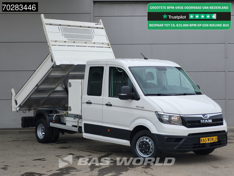 MAN TGE 5.120 Open Laadbak met Kist Dubbel Cabine Dubbellucht 3,5t Trekhaak Navi Airco Cruise Euro6 Pritsche Open Box Pickup Airco Dubbel cabi - Flatbed van: picture 1 MAN TGE 5.120 Open Laadbak met Kist Dubbel Cabine Dubbellucht 3,5t Trekhaak Navi Airco Cruise Euro6 Pritsche Open Box Pickup Airco Dubbel cabi - Flatbed van: picture 1
