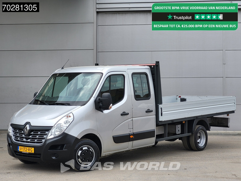 Renault Master 145PK Dubbellucht Open Laadbak Dubbel Cabine 3,5t Trekhaak Navi Airco Cruise Camera Pickup Pritsche Open Box Airco Trekhaak Cruise con - Flatbed van: picture 1 Renault Master 145PK Dubbellucht Open Laadbak Dubbel Cabine 3,5t Trekhaak Navi Airco Cruise Camera Pickup Pritsche Open Box Airco Trekhaak Cruise con - Flatbed van: picture 1