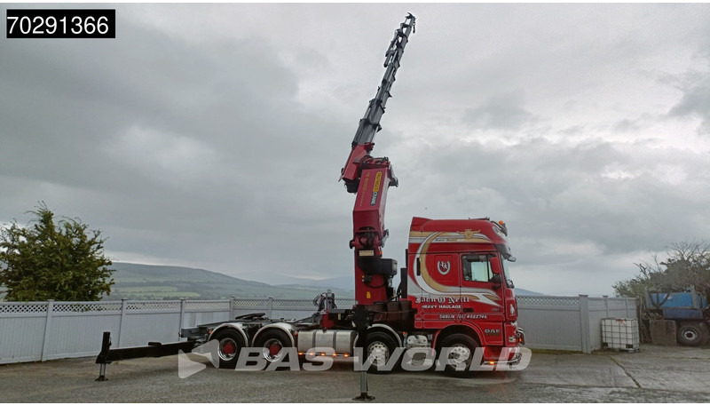 DAF XF105.510 XF 8X4 Palfinger PK150.002 9x Extensions Winch Big-Axle Euro 5 Kran Crane - Dropside/ Flatbed truck, Crane truck: picture 3 DAF XF105.510 XF 8X4 Palfinger PK150.002 9x Extensions Winch Big-Axle Euro 5 Kran Crane - Dropside/ Flatbed truck, Crane truck: picture 3