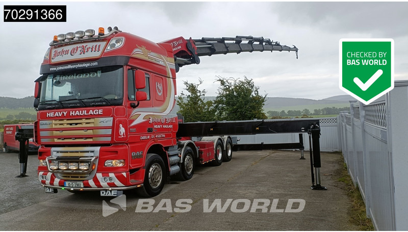 DAF XF105.510 XF 8X4 Palfinger PK150.002 9x Extensions Winch Big-Axle Euro 5 Kran Crane - Dropside/ Flatbed truck, Crane truck: picture 1 DAF XF105.510 XF 8X4 Palfinger PK150.002 9x Extensions Winch Big-Axle Euro 5 Kran Crane - Dropside/ Flatbed truck, Crane truck: picture 1