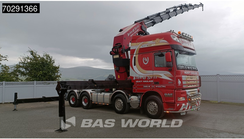 DAF XF105.510 XF 8X4 Palfinger PK150.002 9x Extensions Winch Big-Axle Euro 5 Kran Crane - Dropside/ Flatbed truck, Crane truck: picture 5 DAF XF105.510 XF 8X4 Palfinger PK150.002 9x Extensions Winch Big-Axle Euro 5 Kran Crane - Dropside/ Flatbed truck, Crane truck: picture 5