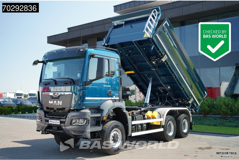 MAN TGS 33.480 TGS 6X6 11m3 KH-3-Way Kipper 6x6 Steel Suspension Automatic Big-Axle Euro 6 - Tipper: picture 1 MAN TGS 33.480 TGS 6X6 11m3 KH-3-Way Kipper 6x6 Steel Suspension Automatic Big-Axle Euro 6 - Tipper: picture 1
