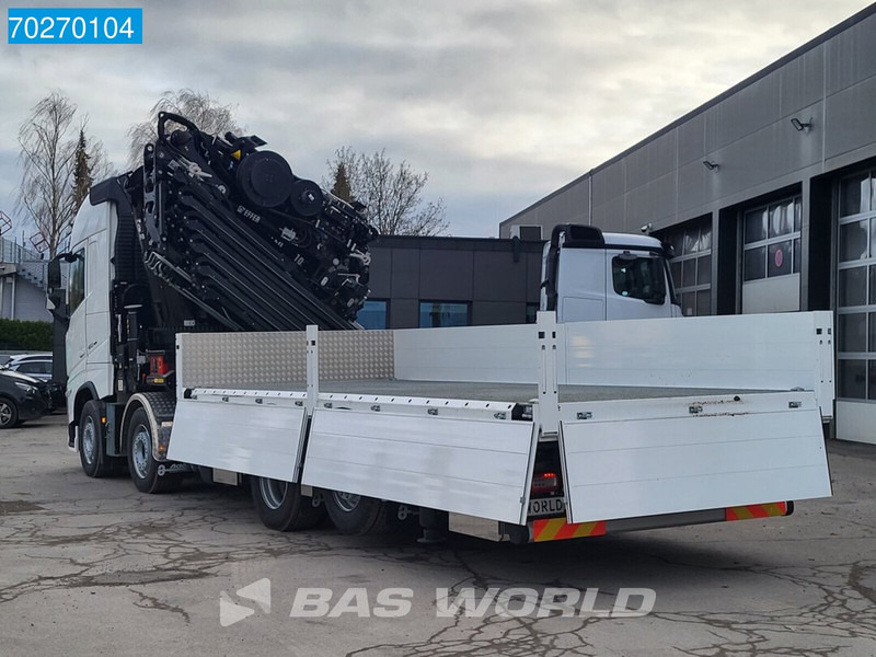 New Dropside/ Flatbed truck, Crane truck Volvo FH 460 8X2 Effer 1000 9S + 6S Kran + Fly-Jib Liftachse VEB+ Euro 6: picture 16