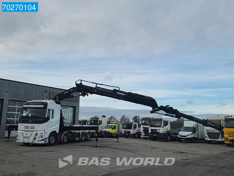 New Dropside/ Flatbed truck, Crane truck Volvo FH 460 8X2 Effer 1000 9S + 6S Kran + Fly-Jib Liftachse VEB+ Euro 6: picture 9