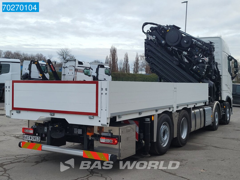 New Dropside/ Flatbed truck, Crane truck Volvo FH 460 8X2 Effer 1000 9S + 6S Kran + Fly-Jib Liftachse VEB+ Euro 6: picture 14