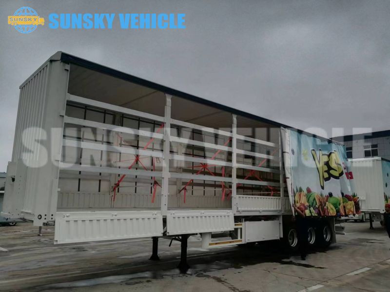 HOWO 13 meters curtain side semi trailer - Curtainsider semi-trailer: picture 3 HOWO 13 meters curtain side semi trailer - Curtainsider semi-trailer: picture 3