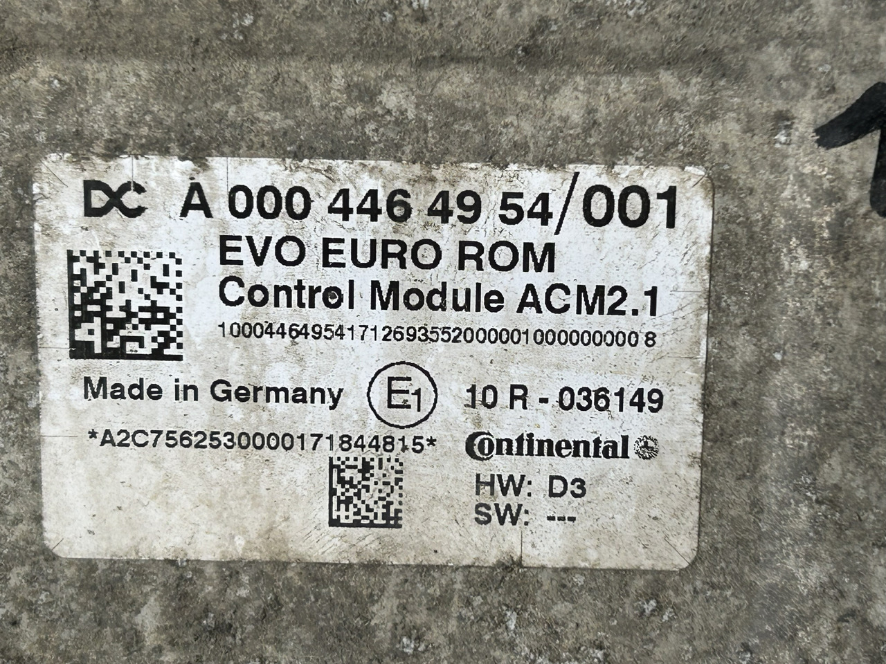 MERCEDES ACTROS MP4 ACM 2.1 A0004464954 - ECU for Truck: picture 3 MERCEDES ACTROS MP4 ACM 2.1 A0004464954 - ECU for Truck: picture 3
