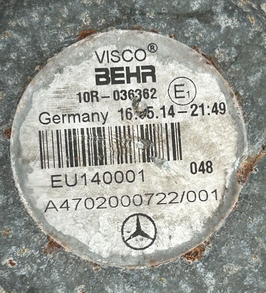MERCEDES-BENZ VISCOT CLUTCH + FAN ACTROS MP4 - Fan: picture 4 MERCEDES-BENZ VISCOT CLUTCH + FAN ACTROS MP4 - Fan: picture 4