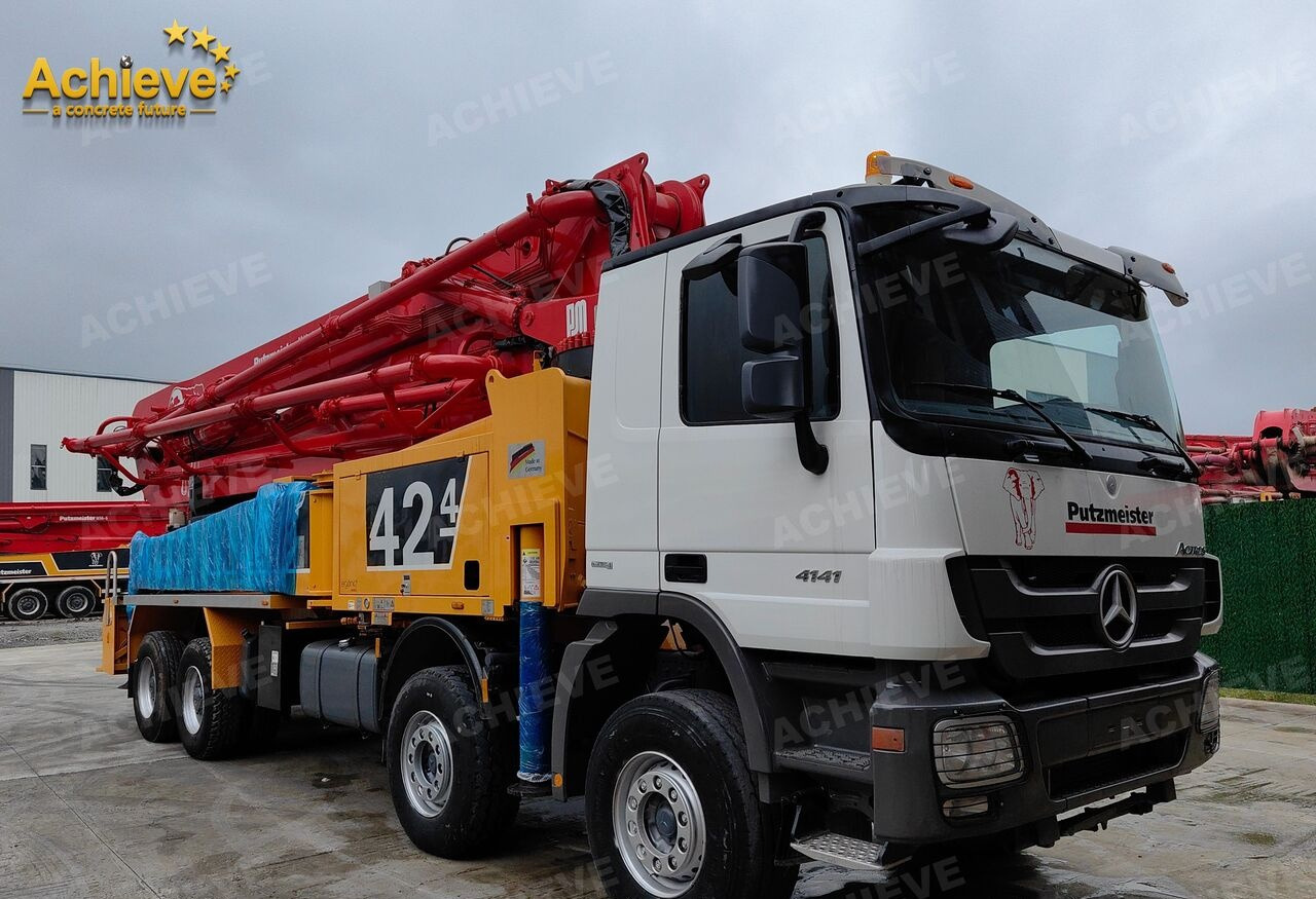 PUTZMEISTER Mercedes-Benz Actros 4141 concrete pumpM42-4R 170 m³【ACHIEVE】TOP CONDITION!!! - Concrete pump truck: picture 4 PUTZMEISTER Mercedes-Benz Actros 4141 concrete pumpM42-4R 170 m³【ACHIEVE】TOP CONDITION!!! - Concrete pump truck: picture 4