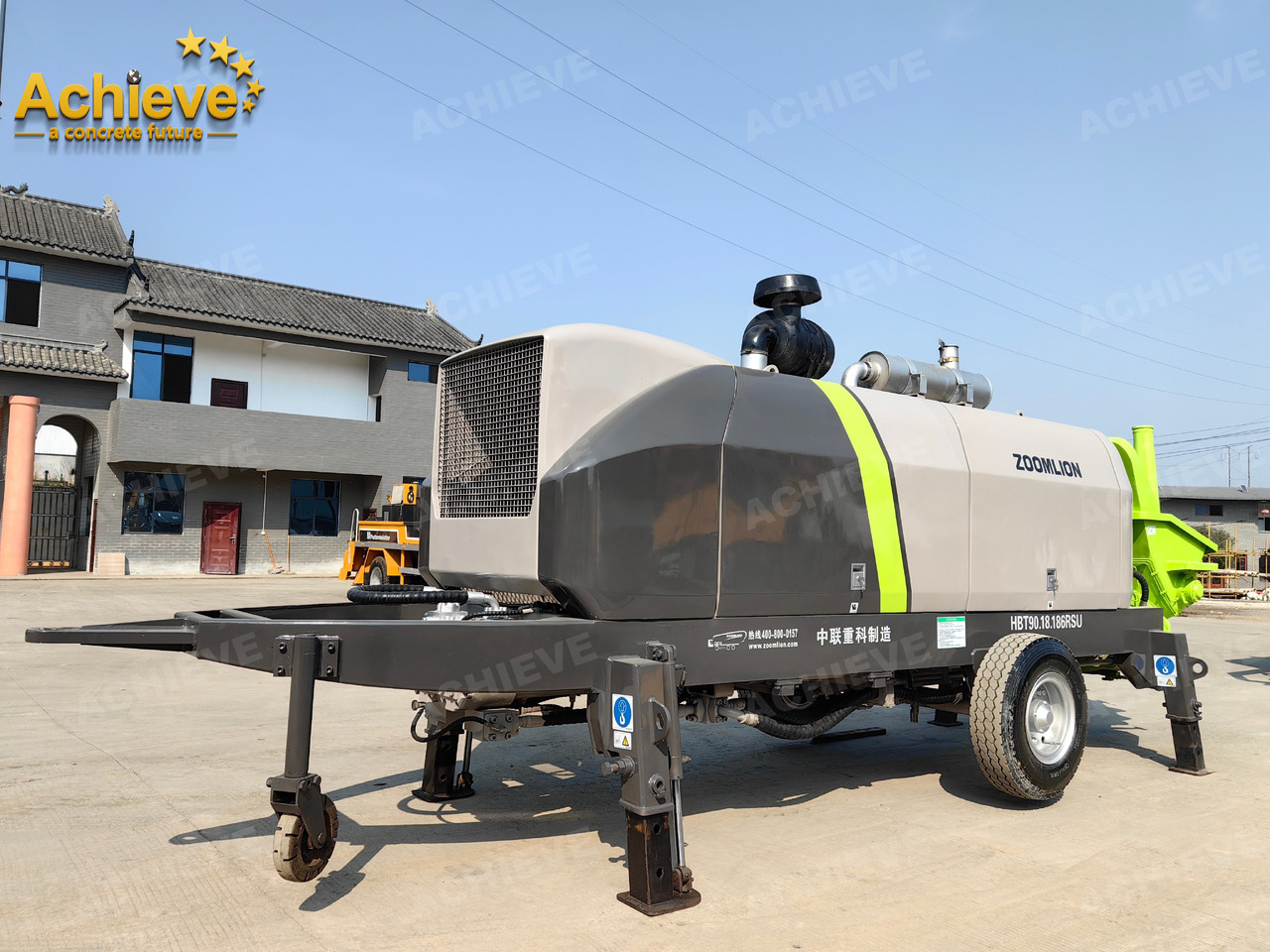 Zoomlion 2022 Zoomlion HBT 90.18.186RSU hydraulic Concrete Trailer Pump in China【ACHIEVE】TOP CONDITION!!! - Stationary concrete pump: picture 2 Zoomlion 2022 Zoomlion HBT 90.18.186RSU hydraulic Concrete Trailer Pump in China【ACHIEVE】TOP CONDITION!!! - Stationary concrete pump: picture 2
