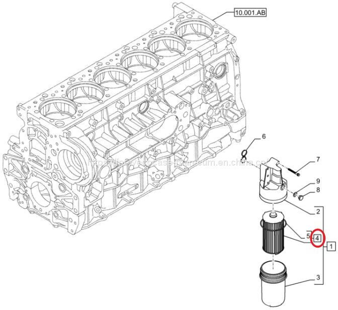 FPT IVECO CASE Cursor11 EURO 6 F3GFE613A B001 5801863562/5801690111 engine oil filter 84572228 - Oil filter: picture 3 FPT IVECO CASE Cursor11 EURO 6 F3GFE613A B001 5801863562/5801690111 engine oil filter 84572228 - Oil filter: picture 3