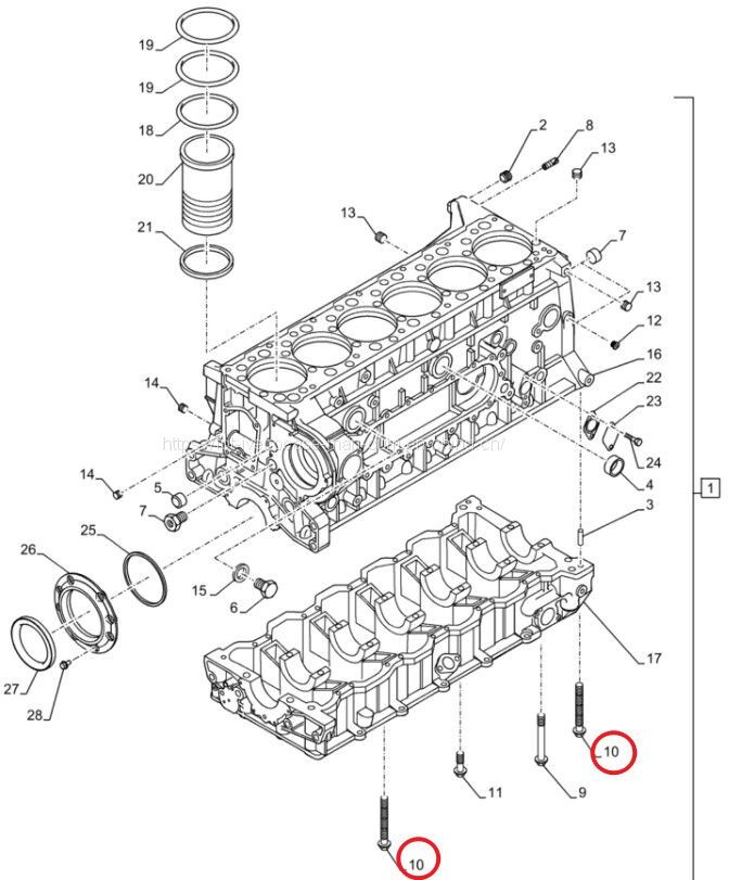 FPT IVECO CASE Cursor11 F3GFE613A B001 5801863562 screw 166758835 - Engine and parts: picture 1 FPT IVECO CASE Cursor11 F3GFE613A B001 5801863562 screw 166758835 - Engine and parts: picture 1