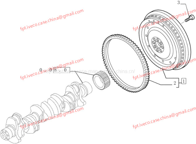 FPT IVECO CASE Cursor13 F3BE0684A B001 504003647 ENGINE FLYWHEEL 500374302 - Flywheel: picture 1 FPT IVECO CASE Cursor13 F3BE0684A B001 504003647 ENGINE FLYWHEEL 500374302 - Flywheel: picture 1