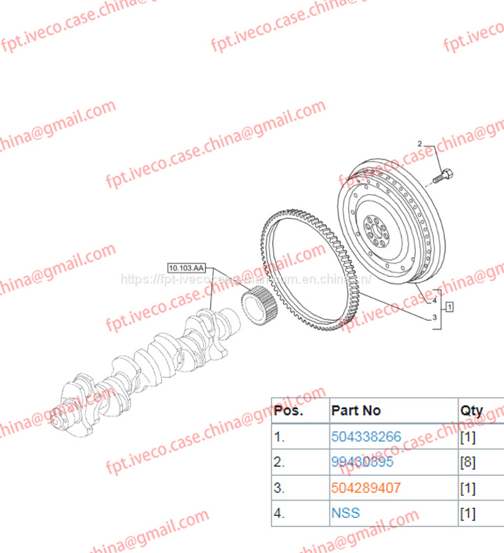 FPT IVECO CASE Cursor9 F2CFE614A*B041/F2CGE614F*V004 5802431166 Engine Flywheel504338266 - Flywheel: picture 1 FPT IVECO CASE Cursor9 F2CFE614A*B041/F2CGE614F*V004 5802431166 Engine Flywheel504338266 - Flywheel: picture 1