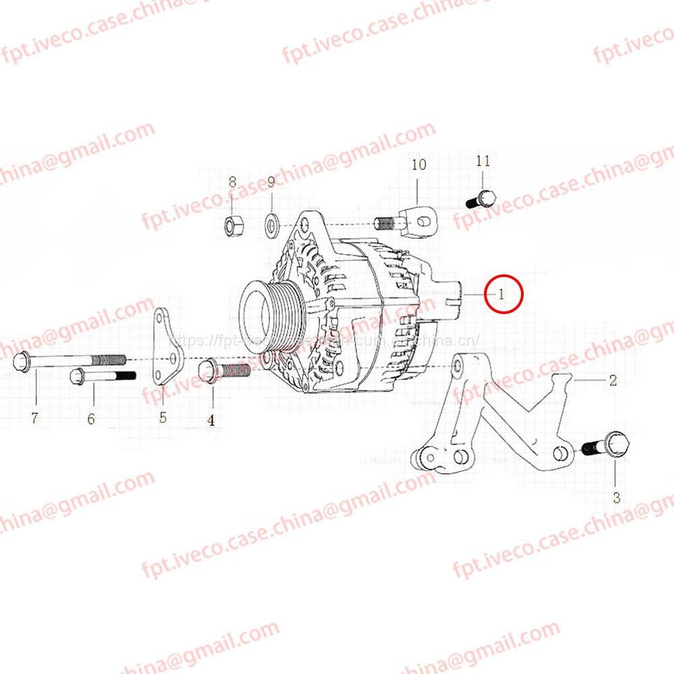 MAN D2066 Generator 28V / 80a 26101-7271 - Alternator: picture 1 MAN D2066 Generator 28V / 80a 26101-7271 - Alternator: picture 1