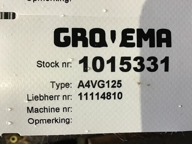 Liebherr A4VG125 - Hydraulic pump: picture 4 Liebherr A4VG125 - Hydraulic pump: picture 4