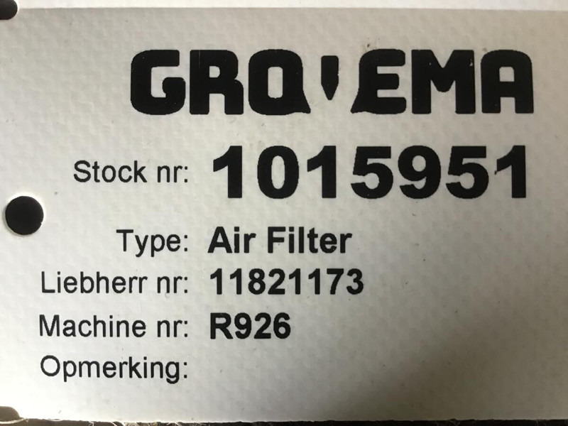Liebherr Air Filter - Air filter: picture 2 Liebherr Air Filter - Air filter: picture 2