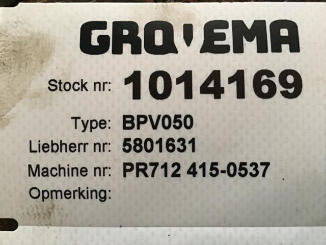 Liebherr BPV050 - Hydraulic pump: picture 3 Liebherr BPV050 - Hydraulic pump: picture 3