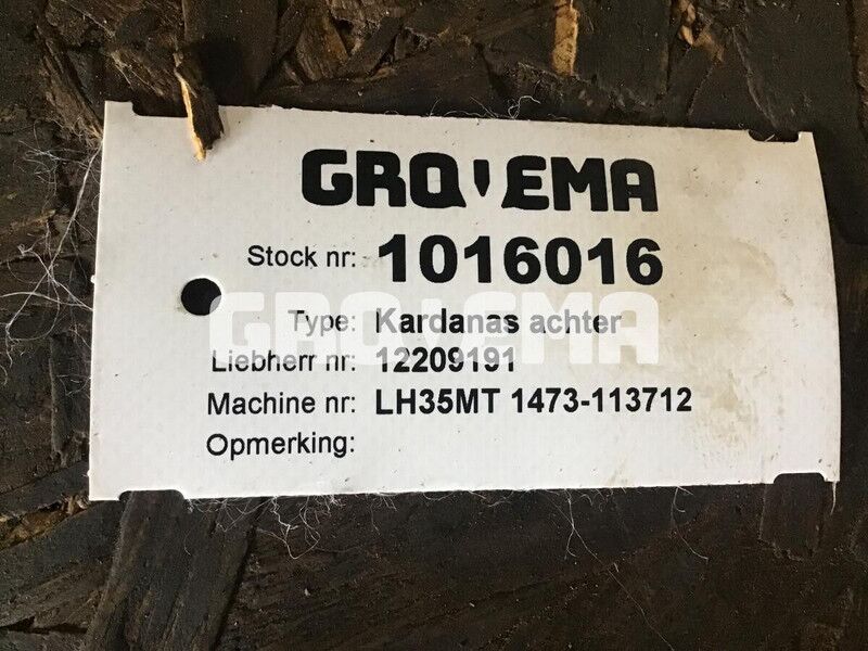 Liebherr Propellor Shaft - Drive shaft: picture 1 Liebherr Propellor Shaft - Drive shaft: picture 1