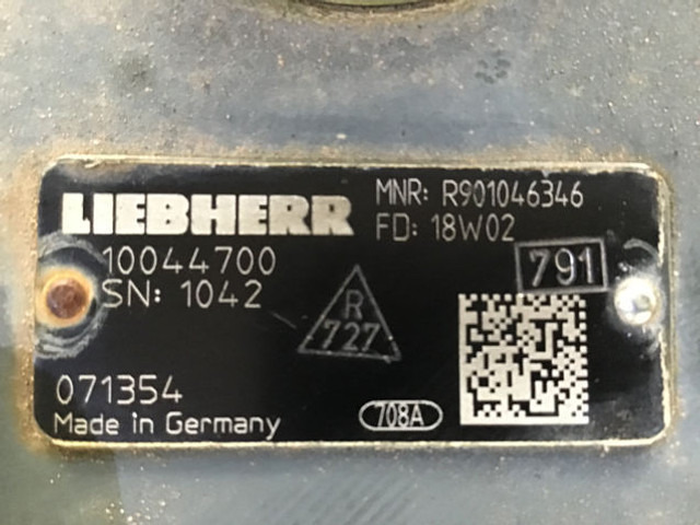 Liebherr Safety Valve - Electrical system: picture 4 Liebherr Safety Valve - Electrical system: picture 4