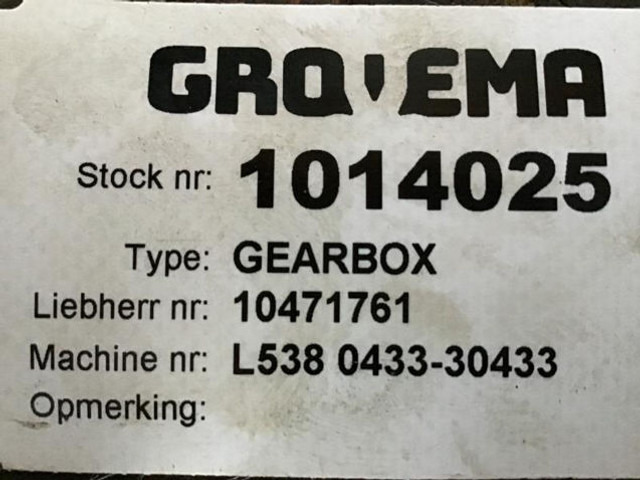 Liebherr Travel Gearbox - Gearbox: picture 3 Liebherr Travel Gearbox - Gearbox: picture 3