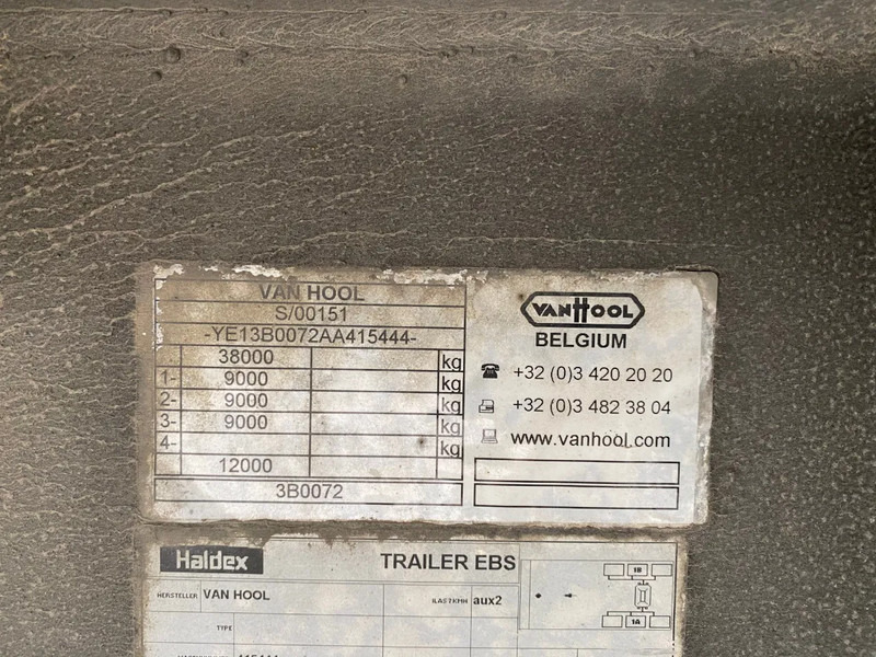 Curtainsider semi-trailer Van Hool Tautliner / ADR / 1x Lift axle / SAF + Disc: picture 10
