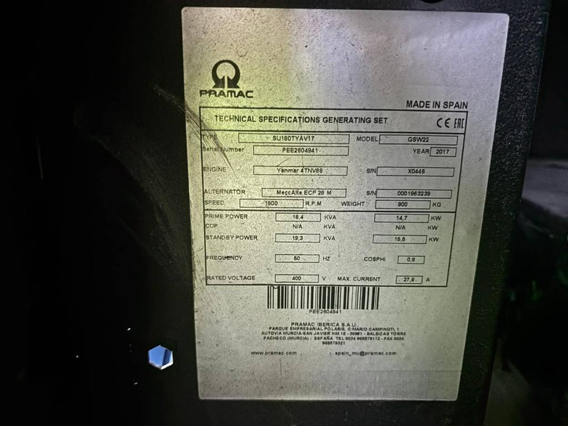 Pramac GSW 22 - Generator set: picture 5 Pramac GSW 22 - Generator set: picture 5