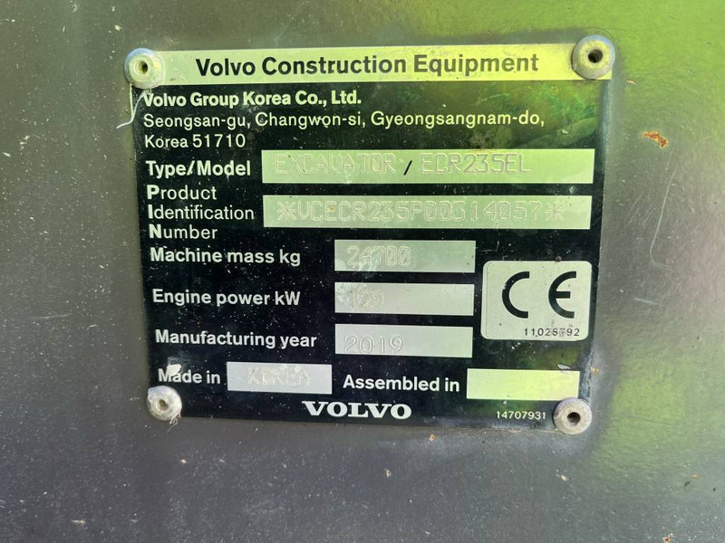 Volvo ECR 235 EL - Crawler excavator: picture 5 Volvo ECR 235 EL - Crawler excavator: picture 5