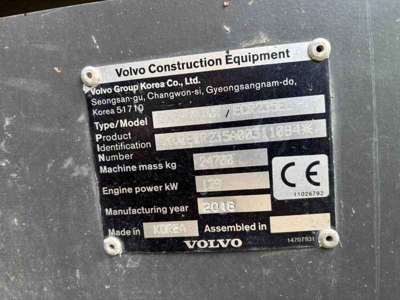 Volvo ECR 235 EL - Crawler excavator: picture 5 Volvo ECR 235 EL - Crawler excavator: picture 5