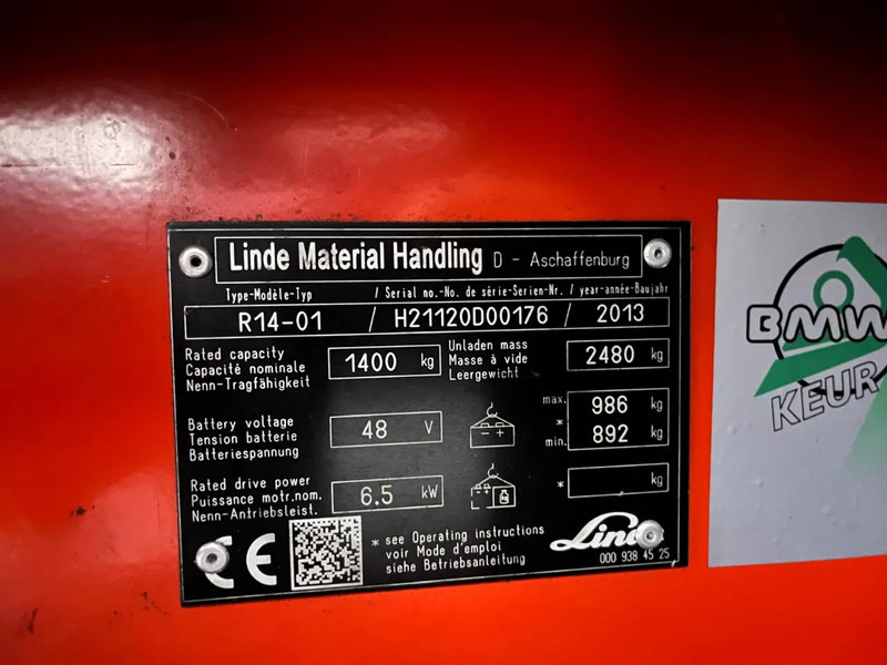 Reach truck Linde R14-01: picture 8