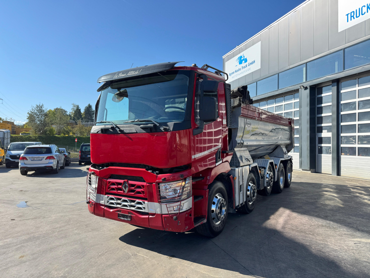 RENAULT C520 10x4 Abschiebemulde (no tipper) - Hook lift truck: picture 1 RENAULT C520 10x4 Abschiebemulde (no tipper) - Hook lift truck: picture 1