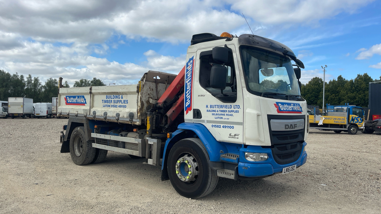 DAF LF 250 - Tipper, Crane truck: picture 1 DAF LF 250 - Tipper, Crane truck: picture 1