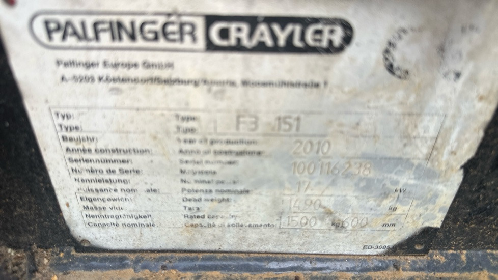 Diesel forklift PALFINGER F3 151: picture 14