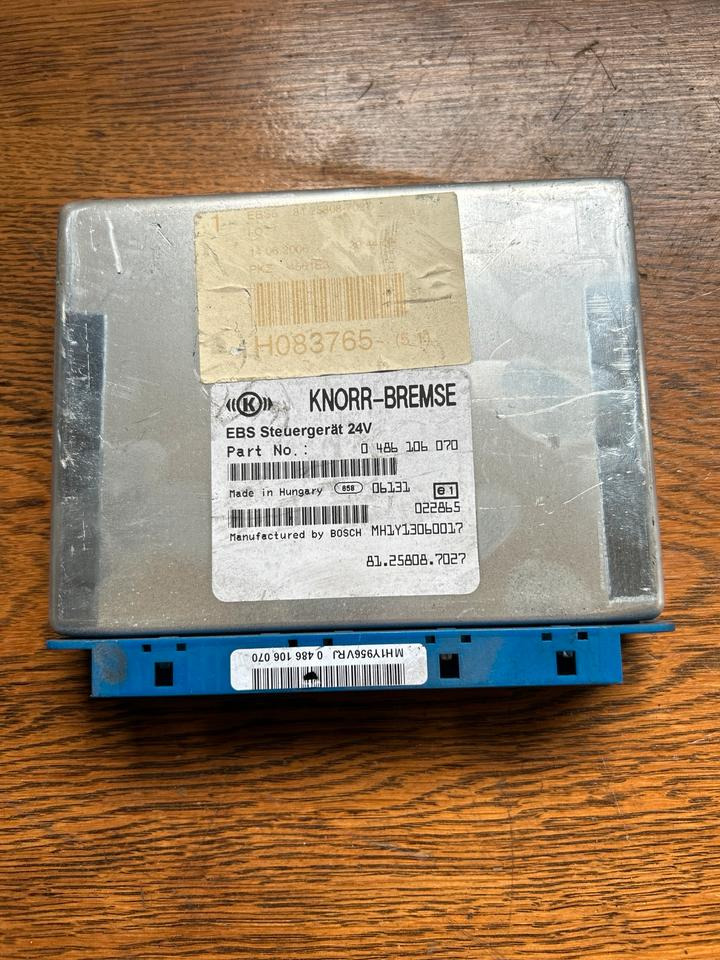 MAN KNORR-BREMSE EBS Steuergerät 81.25808.7027 - ECU for Truck: picture 1 MAN KNORR-BREMSE EBS Steuergerät 81.25808.7027 - ECU for Truck: picture 1