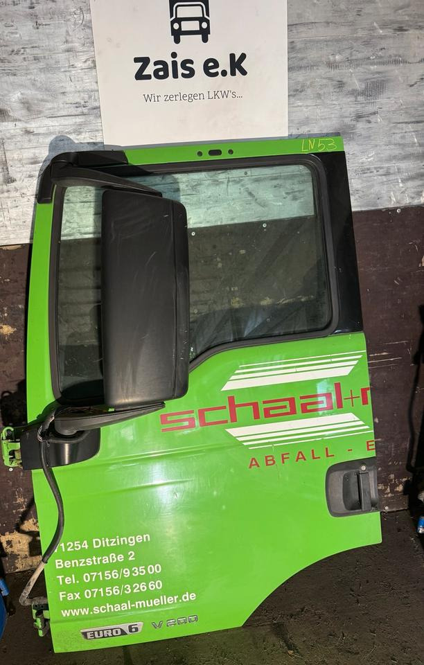 MAN TGS EU6 Fahrertür Grün Spiegel Innenverkleidung - Door and parts for Truck: picture 1 MAN TGS EU6 Fahrertür Grün Spiegel Innenverkleidung - Door and parts for Truck: picture 1