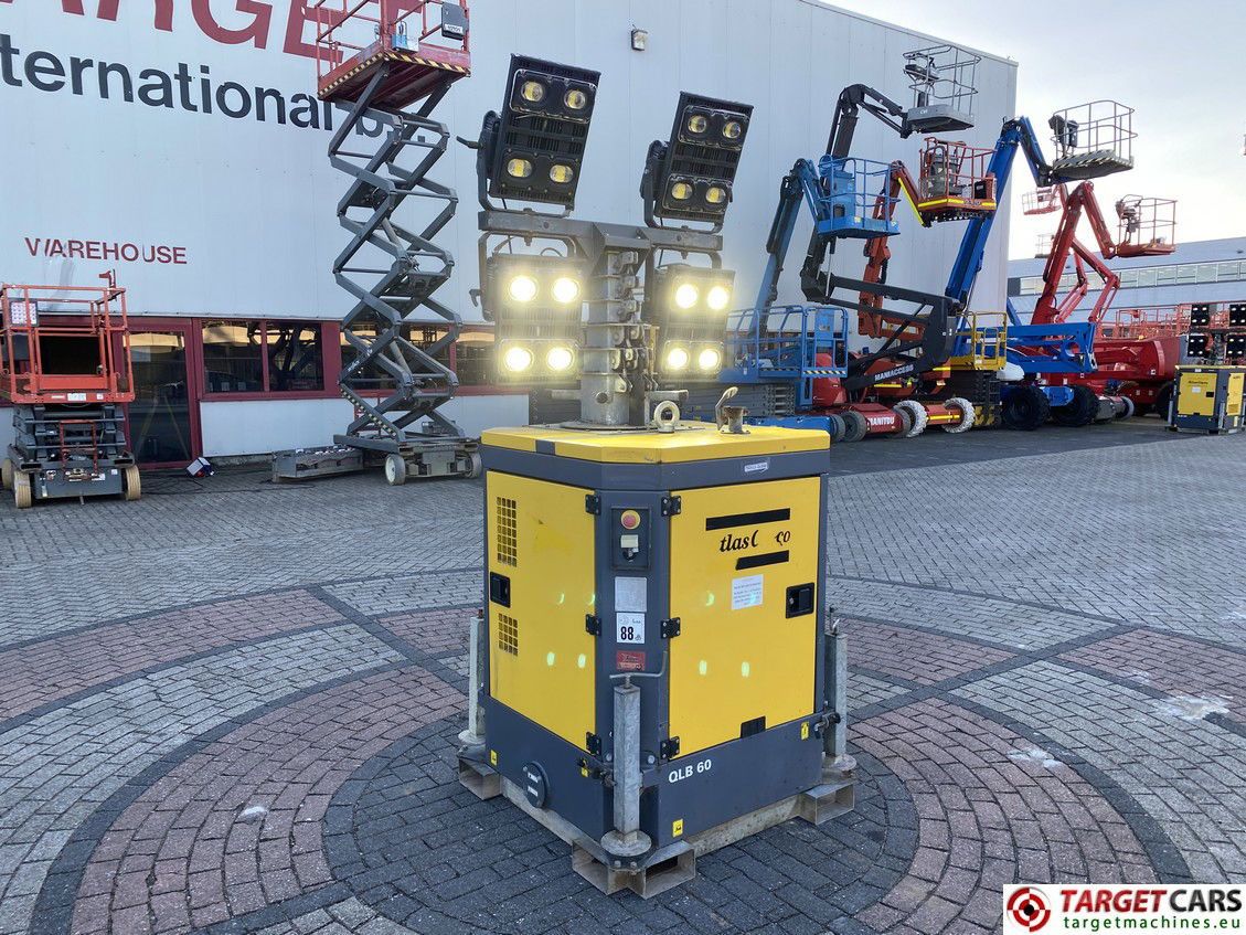 ATLAS COPCO QLB60 TOWER LIGHT 4x350W LED W/GENERATOR 2016 4293HRS - Lighting tower: picture 1 ATLAS COPCO QLB60 TOWER LIGHT 4x350W LED W/GENERATOR 2016 4293HRS - Lighting tower: picture 1
