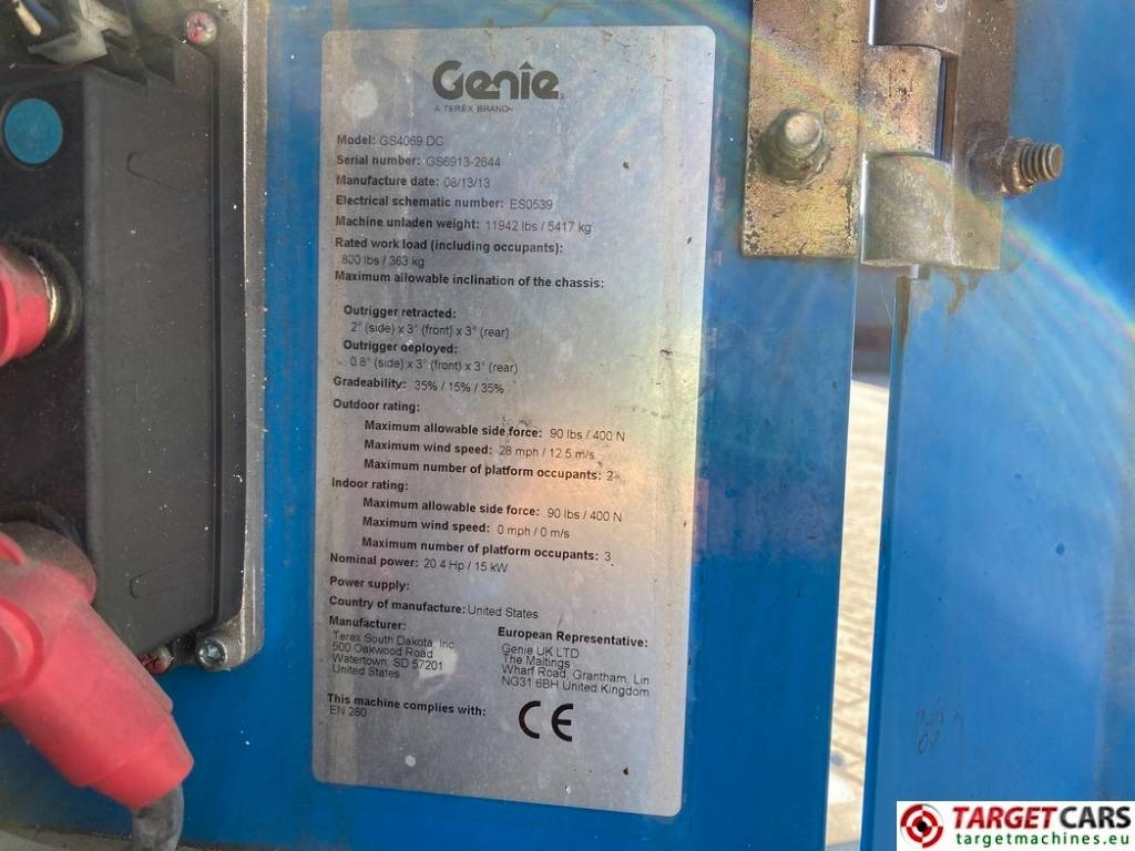 Scissor lift Genie GS-4069 DC Electric GS4069 Scissor WorkLift 1412cm: picture 10 Scissor lift Genie GS-4069 DC Electric GS4069 Scissor WorkLift 1412cm: picture 10