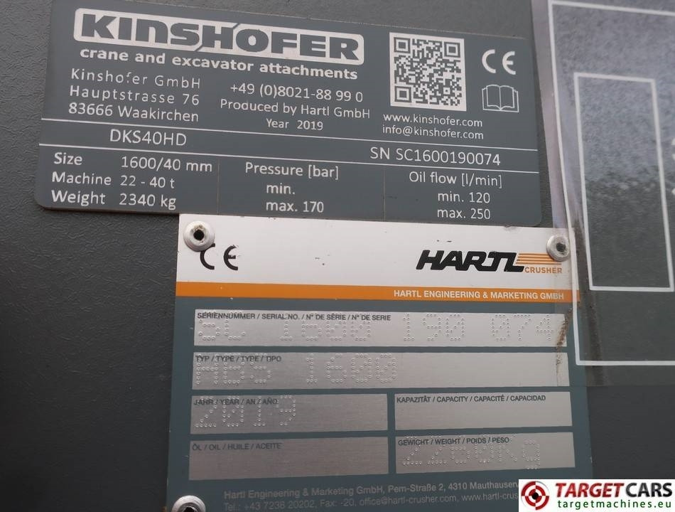 New Sorting bucket Hartl HBS 1600 Screening DKS40HD Bucket 160cm 22~40T NEW: picture 10