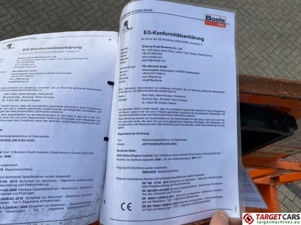 Scissor lift PB Lifttechnik S140-12EC Electric Scissor Work Lift 1380cm: picture 28