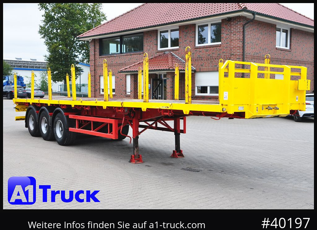 FAYMONVILLE Plattform, Steel Suspension, Container Twistlock, - Dropside/ Flatbed semi-trailer: picture 1 FAYMONVILLE Plattform, Steel Suspension, Container Twistlock, - Dropside/ Flatbed semi-trailer: picture 1