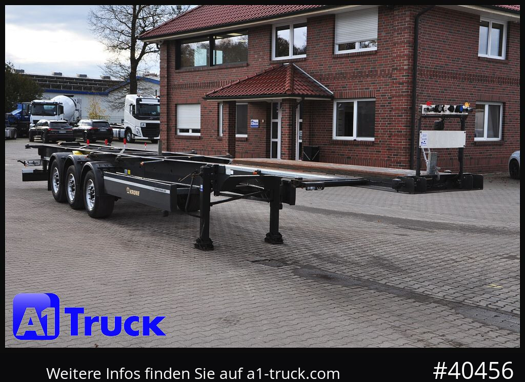 KRONE Container Chassi lang, 2 x 7,45 Wechselbrücken, wenig genutzt.. - Container transporter/ Swap body semi-trailer: picture 1 KRONE Container Chassi lang, 2 x 7,45 Wechselbrücken, wenig genutzt.. - Container transporter/ Swap body semi-trailer: picture 1
