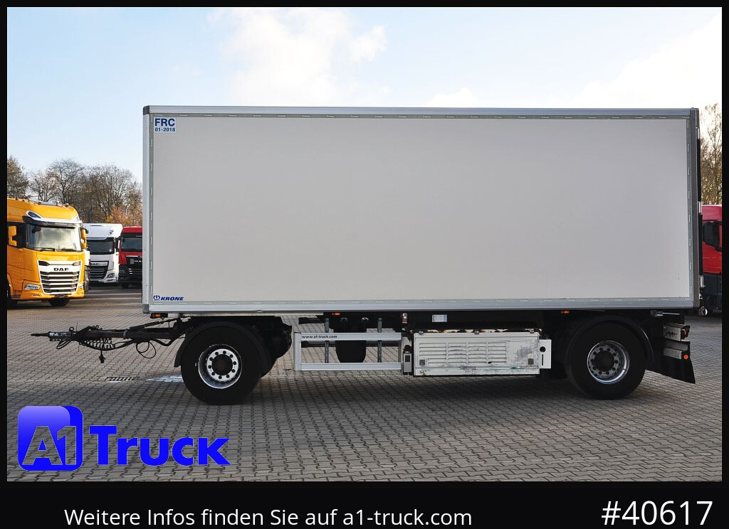 Closed box trailer KRONE Koffer ISO, stakr isoliert ehemaliger Kühlkoffer, Aluboden: picture 12