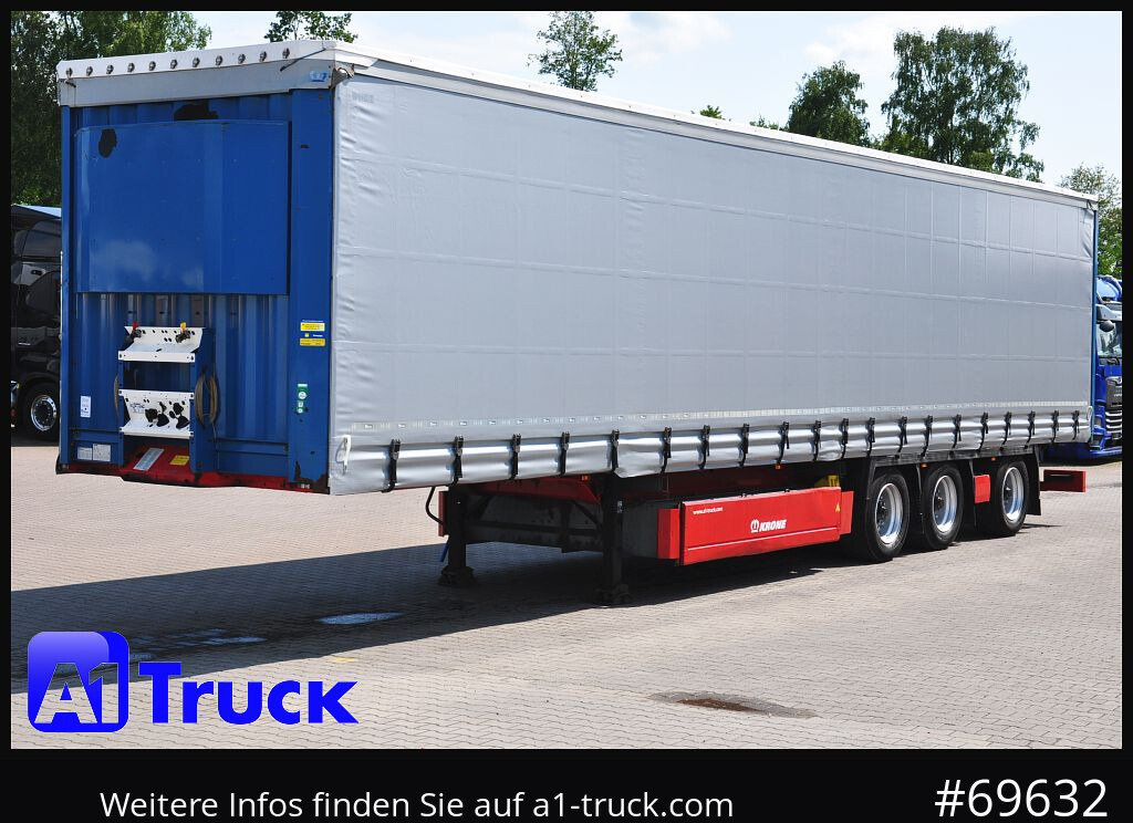 KRONE SD 27, Papier, Staplerhalterung, Bordwand, Lenkachse - Curtainsider semi-trailer: picture 2 KRONE SD 27, Papier, Staplerhalterung, Bordwand, Lenkachse - Curtainsider semi-trailer: picture 2