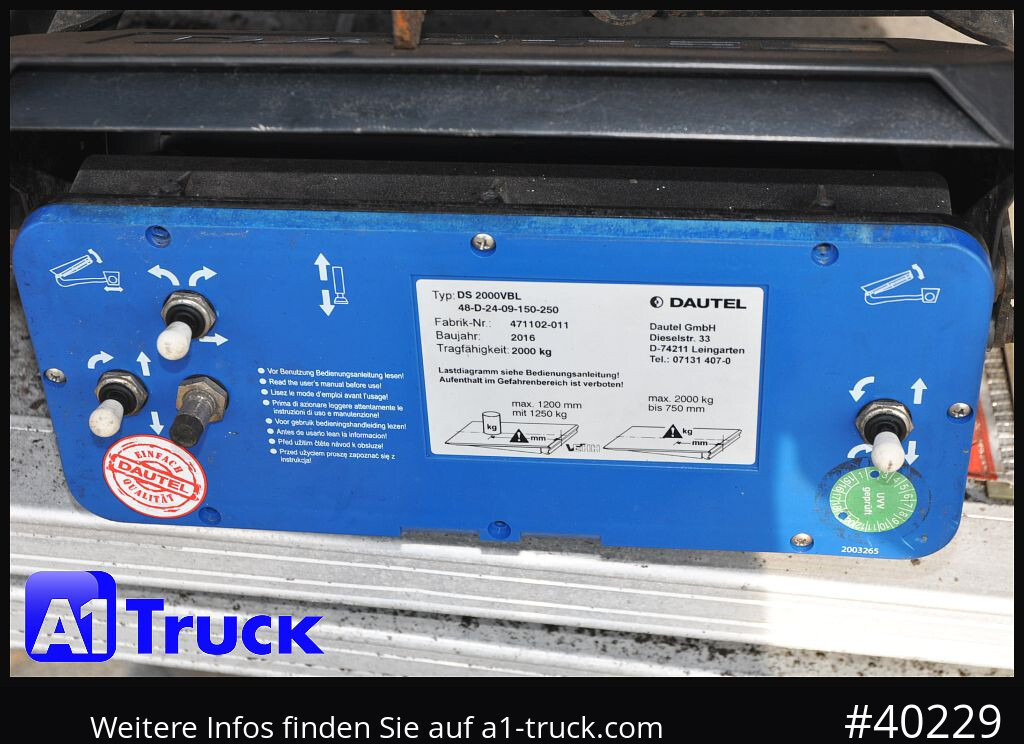 Refrigerator semi-trailer KRONE SDR 27 Carrier 1950. LBW, Taillift,Blumen, 3077Std.: picture 10